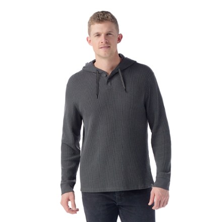 Waffle Henley Hoodie - Men's