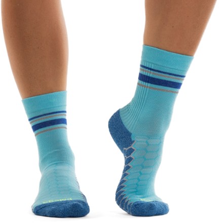 Silver Mini Crew Socks