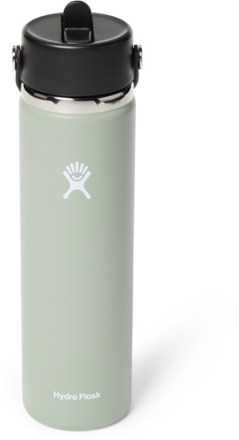 Wide-Mouth Vacuum Water Bottle with Flex Straw Cap - 24 fl. oz.