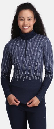 Juliane Wool Half-Zip Base Layer Top - Women's