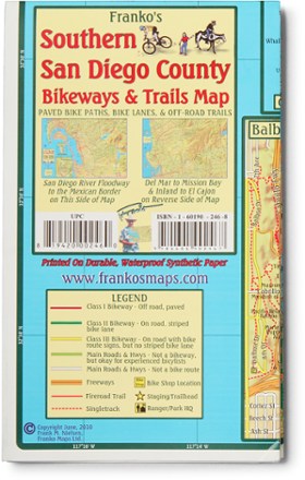 Southern San Diego County Bikeways and Trails Map