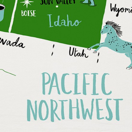 Pacific Northwest Tea Towel