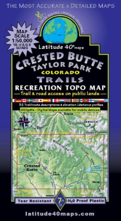 Crested Butte-Taylor Park Recreation Topo Map - 7th Edition
