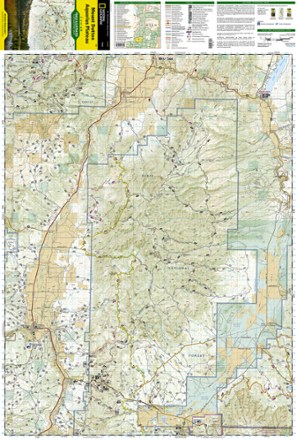 Paunsaugunt Plateau, Mount Dutton & Bryce Canyon Topographic Map