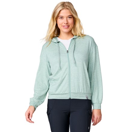 Cloud Knit Zip-Up Hoodie - Women's
