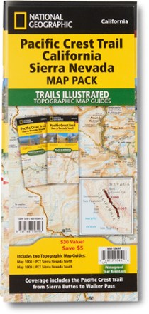 Pacific Crest Trail Topographic Map Guide: California Sierra Nevada Map Pack