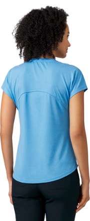 B Cool V-Neck Scallop Hem Top - Women's