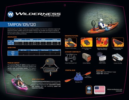 Tarpon 120 Sit-On-Top Fishing Kayak - 12'