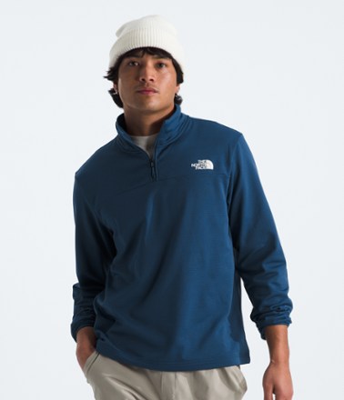 Cedar Trail Grid Fleece Zip Pullover - Men's