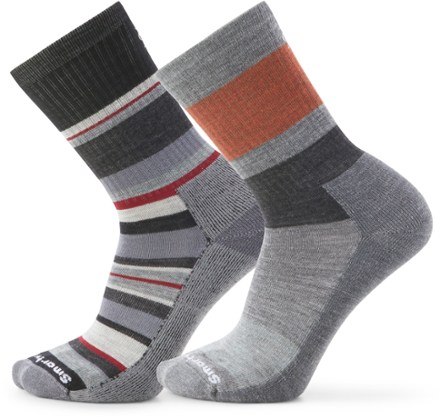 Everyday Blocked Stripe/Saturnsphere Crew Socks - Men's - 2 Pairs