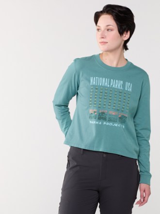 National Parks Fill Boxy Long-Sleeve T-Shirt - Women's