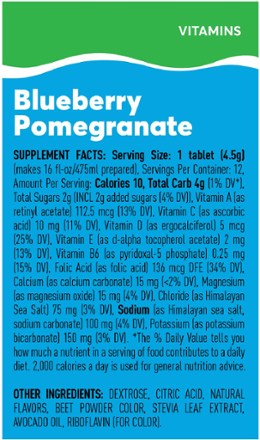 Vitamins Hydration Tablets - 12 Servings