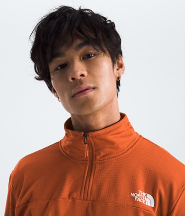 Cedar Trail Grid Fleece Quarter-Zip Top - Men's