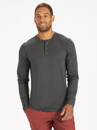 Long-Sleeve Ease Performance Henley Shirt - Men's