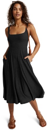 Featherweight At The Ready Square Neck Dress