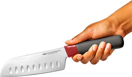 Outdoor Santoku Knife with Locking Sheath