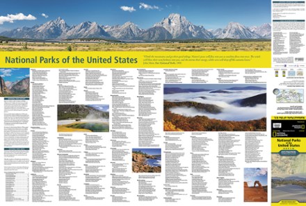 National Parks of the United States Touring Map & Guide