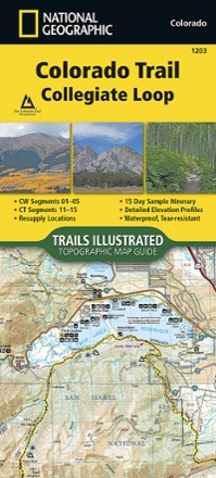 Colorado Trail Collegiate Loop Topographic Map Guide