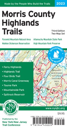 Morris County Highlands Trails Map 2023 - 3rd Edition