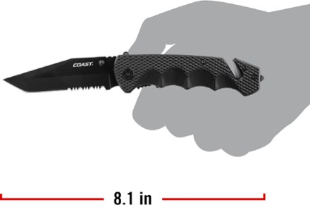 DX330 Serrated Folding Knife