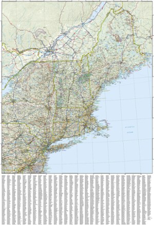 United States Northeast Adventure Travel Map