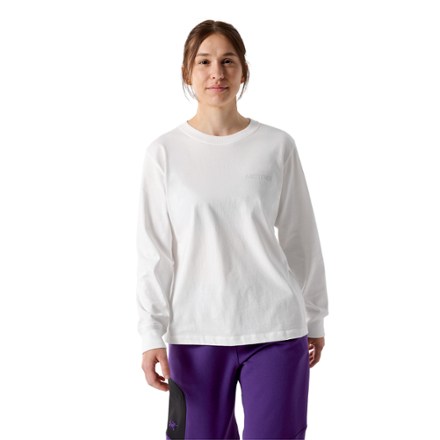 Kragg Cotton Bird Long-Sleeve Crew Shirt - Women's