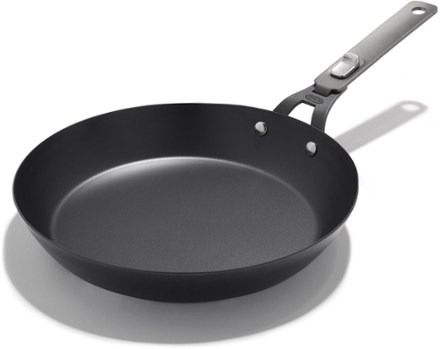 Outdoor Carbon Steel Fry Pan with Removable Handle - 12"