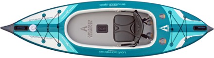 AirVolution Sport Recreational Sit-On-Top Inflatable Kayak with Pump - 10'