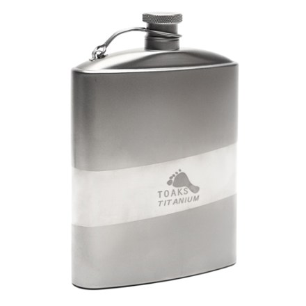 Titanium Flat Flask Set