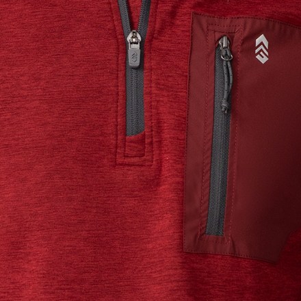 Sueded Quarter-Zip Pullover - Men's