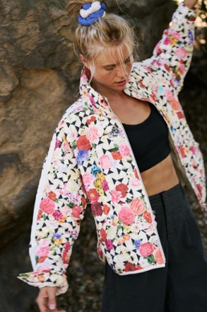 Pippa Packable Printed Puffer Insulated Jacket - Women's