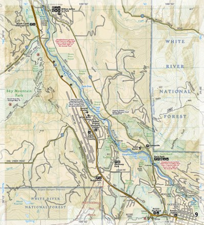 Roaring Fork and Fryingpan Rivers Fishing and River Recreation Map Guide