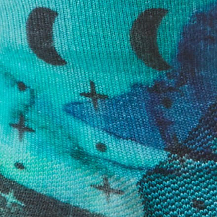Bike Zero Cushion Celestial Print Ankle Socks - Women's