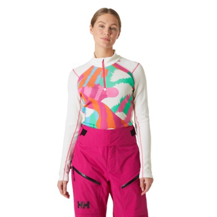 LIFA Merino Midweight 2-in-1 Graphic Half-Zip Base Layer Top - Women's