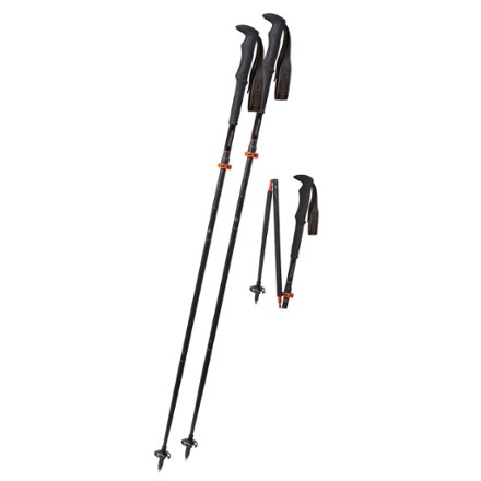 Carbon FXP4 Approach Vario Compact Trekking Poles - Pair