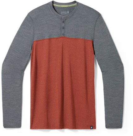 Long-Sleeve Colorblock Henley Shirt - Men's
