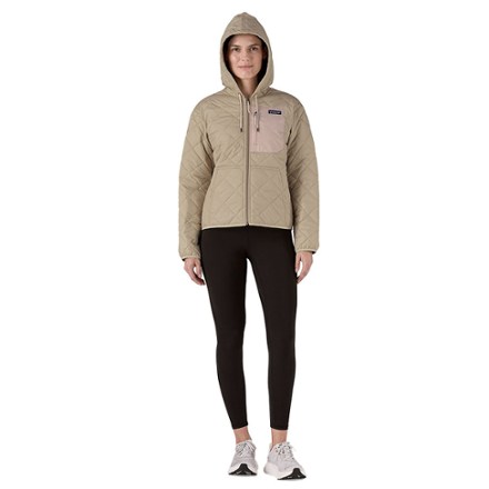 Diamond Quilted Bomber Insulated Hoody - Women's
