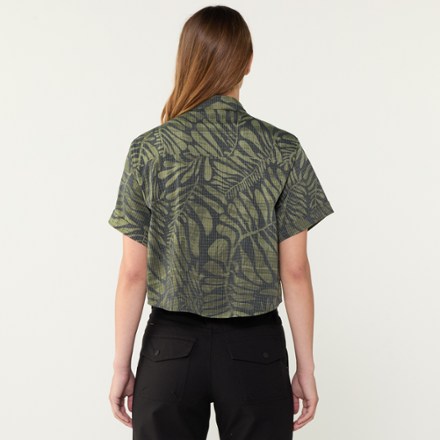 Bless Up Cropped Button-Up Shirt - Women's