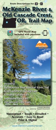 McKenzie River & Old Cascade Crest, OR Trail Map