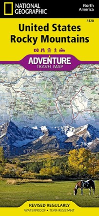 United States Rocky Mountains Adventure Travel Map