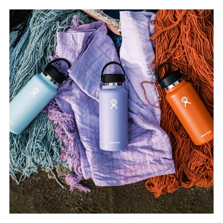 Wide-Mouth Vacuum Water Bottle with Flex Straw Cap - 32 fl. oz.