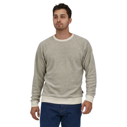 Reversible Shearling Crew Sweatshirt - Men's