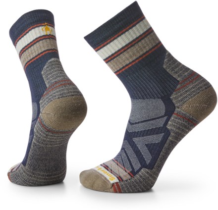 Performance Hike Light Cushion Striped Mid Crew Socks - Men's