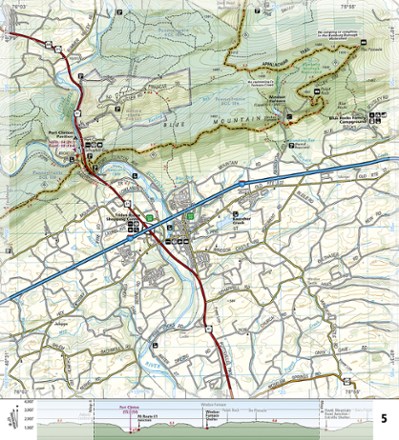 Appalachian Trail: Swatara Gap to Delaware Water Gap Topographic Map Guide