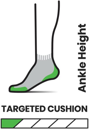 Performance Run Targeted Cushion Ankle Socks - Men's