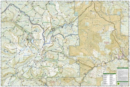 Flat Tops North Topographic Map