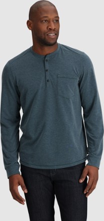 Aberdeen Long-Sleeve Henley Shirt - Men's