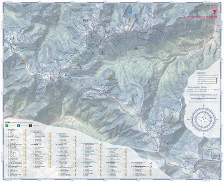 Backcountry Ski Map: Olympic National Park, Washington