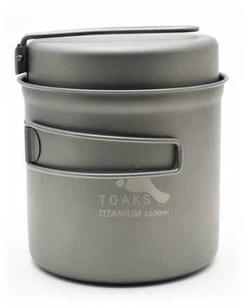 Titanium 1100ml Pot with Pan