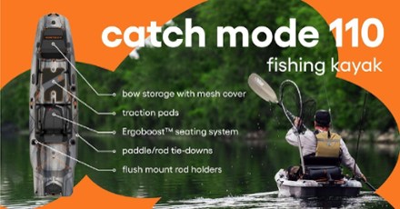 Catch Mode 110 Sit-On-Top Fishing Kayak - 11'
